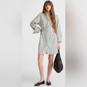 NWOT Madewell Tucked Mini Shirtdress size 8